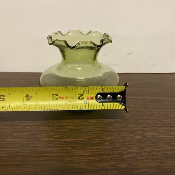 Accents Vintage Green Glass Bud Vase Poshmark